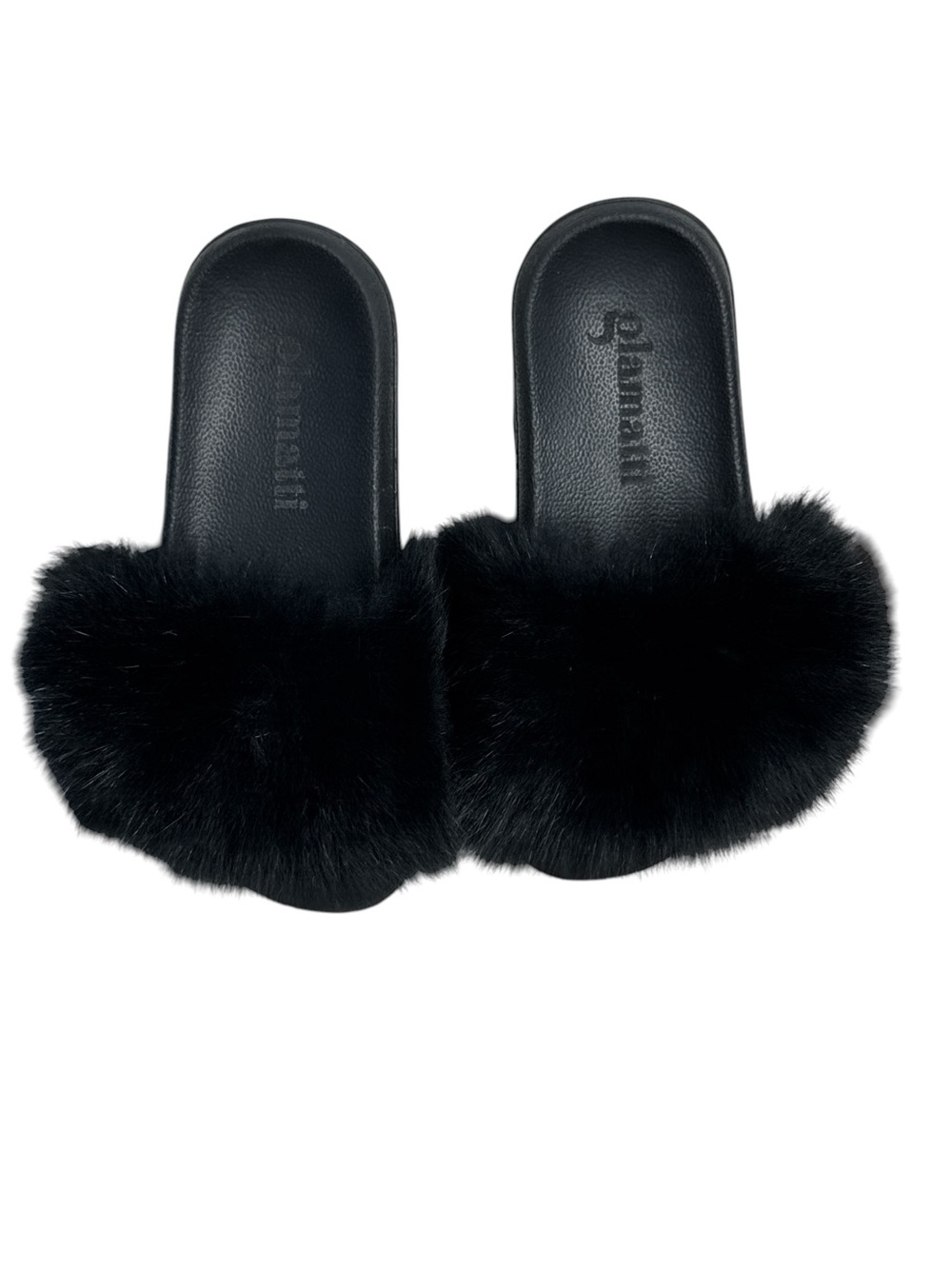 Glamanii Black Fluffy Fox Fur
Slide Sandals - Picture 9 of 10